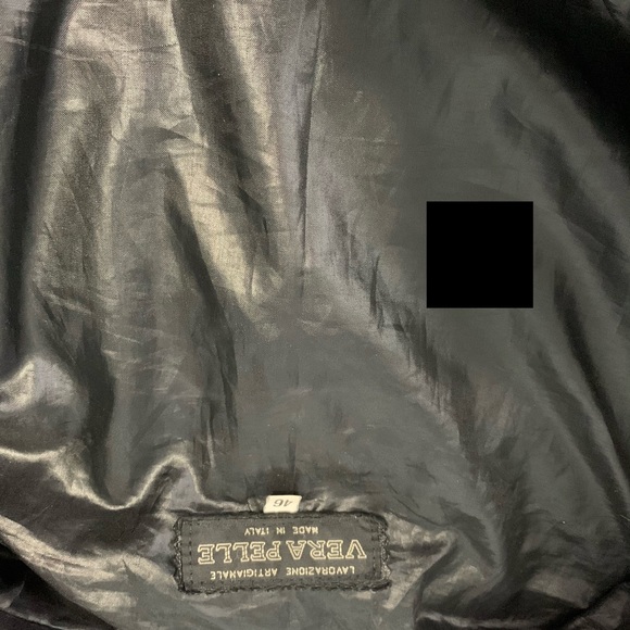 Black leather jacket - Picture 4 of 5